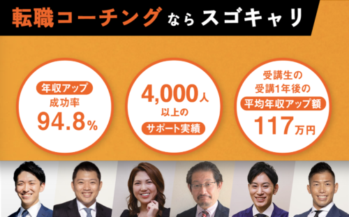 おすすめのキャリアコーチングサービス【スゴキャリ】